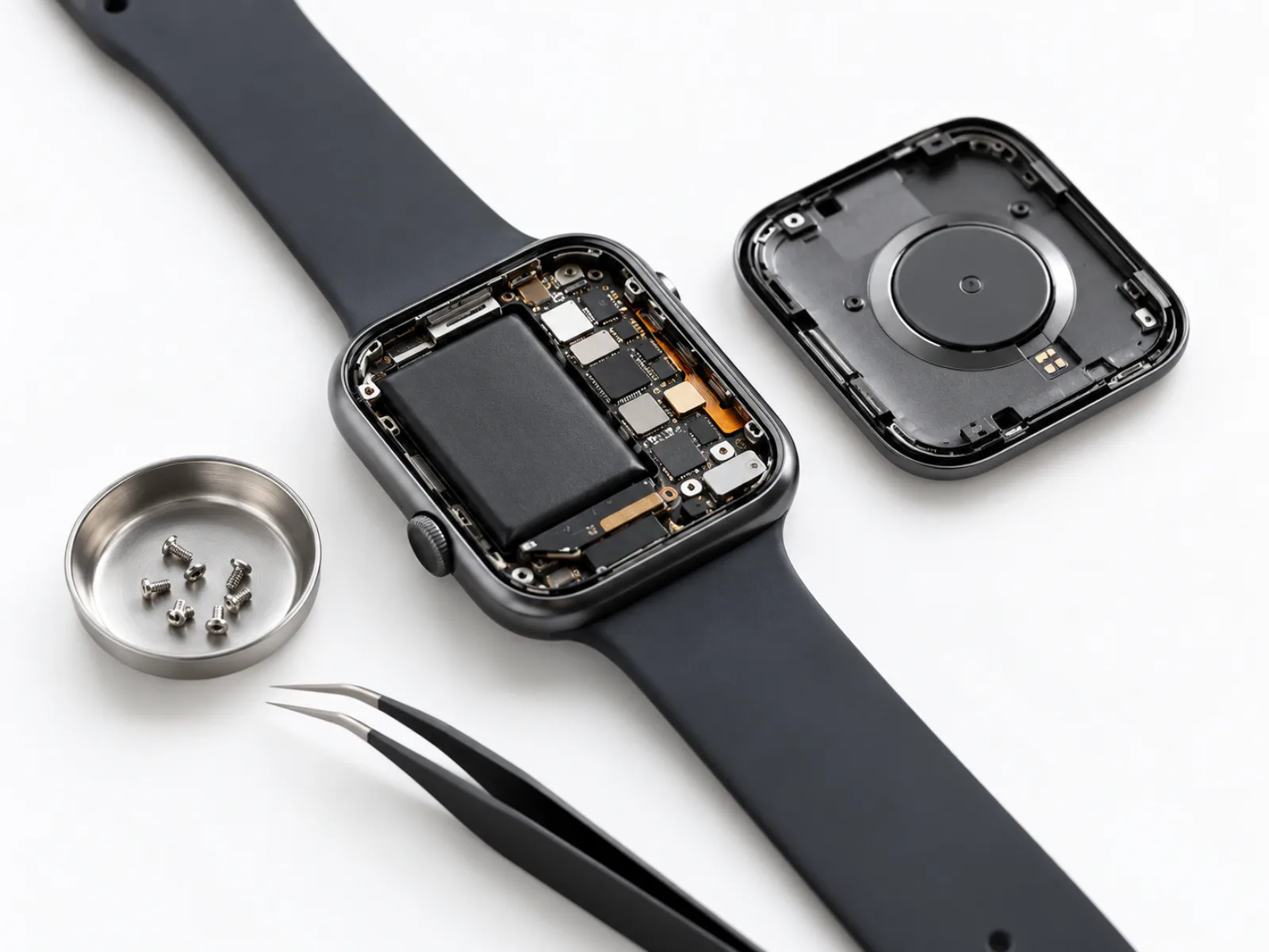 Apple Watch Series 7 45mm opened for repair
